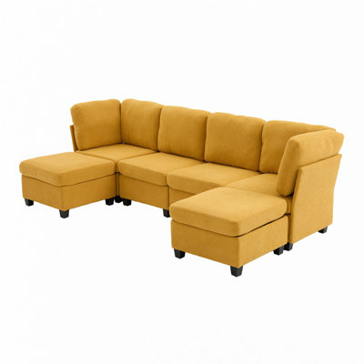 6-Seat Modular Sectional Sofa