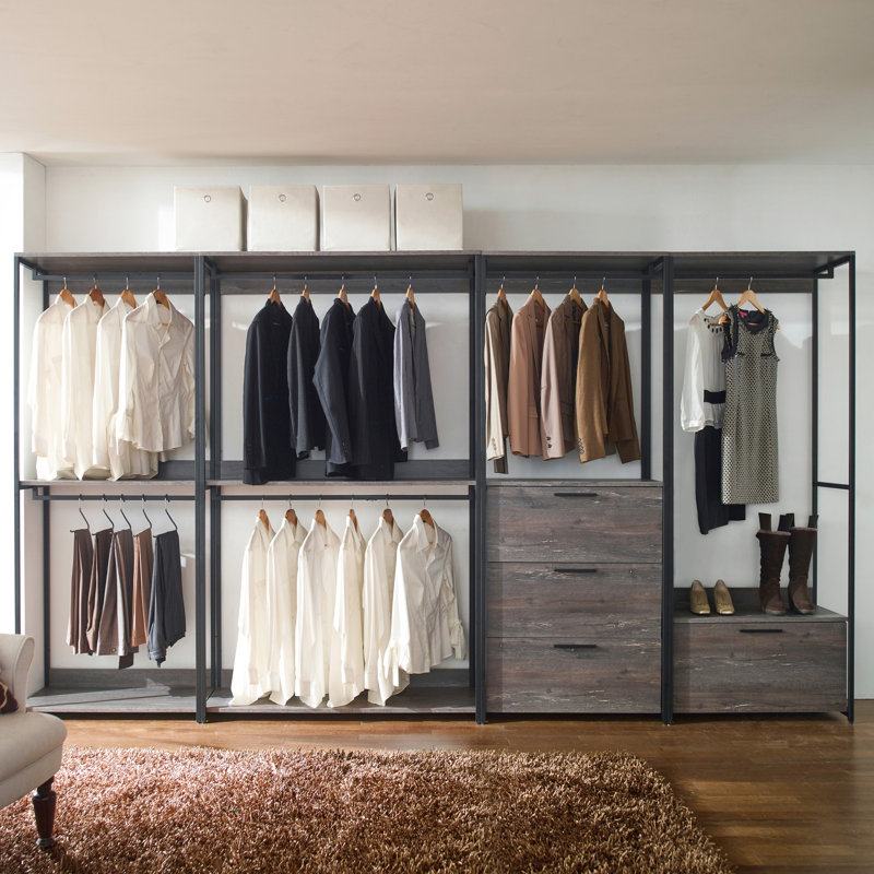 Garde-robe modulaire: s'adapte à vos besoins de rangement en métal thermolaqué