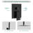 12" Pressure Balanced Ceiling Mount Rain Shower Head Shower System with Handheld Spray, Rough-in Valve and Trim Kit-88169109