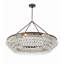 Lustre unique à niveaux 8 lumières avec détails en verre Freddy-1665430544