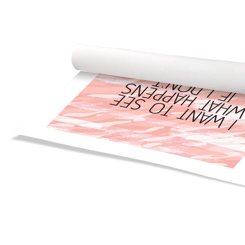 Ne pas baisser les bras, H 24 po x l 20 po x P 1 po, Papier