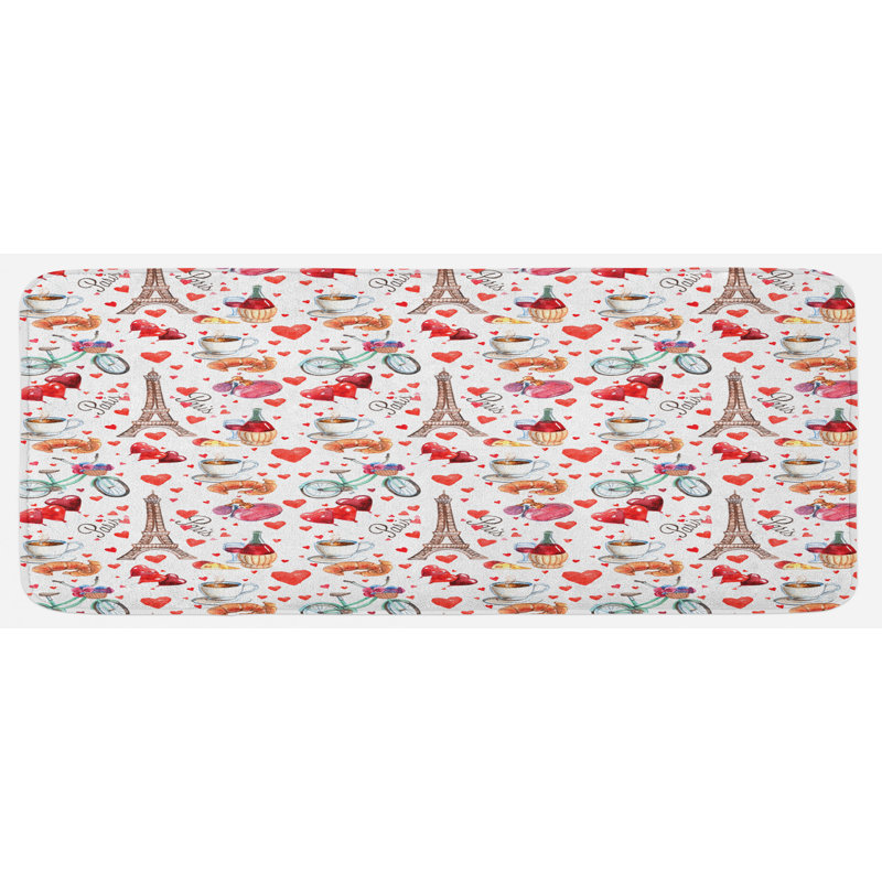 Tapis de cuisine romantique