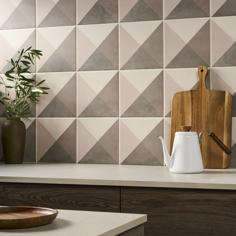 Cement Deco Mist Gray and Pink