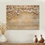 Harmonie dorée des prairies à fleurs sauvages II - Impression sur bois blanc traditionnel sur bois de pin naturel-1247069955