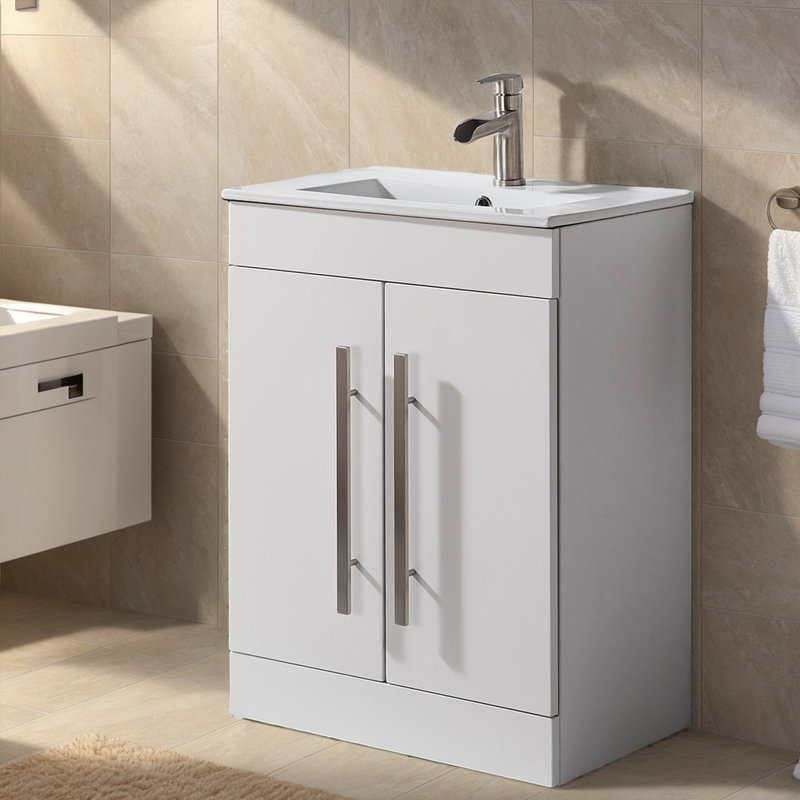 Devpal 24'' Single Bathroom Vanity with Ceramic Top