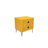 Modern Yellow Nightstand with Metal Legs, 19.7 x 21.7 x 15.7 inches | 100% Melamine Coated Particle Board, Thickness: 0.7 inches | Two Drawers (18.1 x 6.7 inches) | Stylish Storage Solution for Bedroom & Living Room-811817636