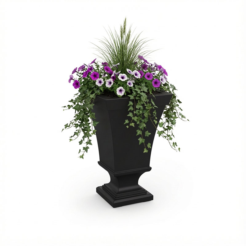 Pot à fleurs Stoneleigh, Black, 1