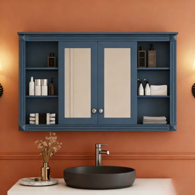 Armoire de toilette avec miroir 47 po