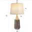 Ensemble de lampes de table en céramique de 23 po ChenJoss, convient aux chambres à coucher, aux salons, aux bureaux et aux bureaux (ensemble de 2)