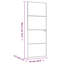 Ebern Designs Interior Door White 76X201.5 Cm Tempered Glass&Aluminium Slim-1632175856