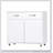 Two door Side Table-White