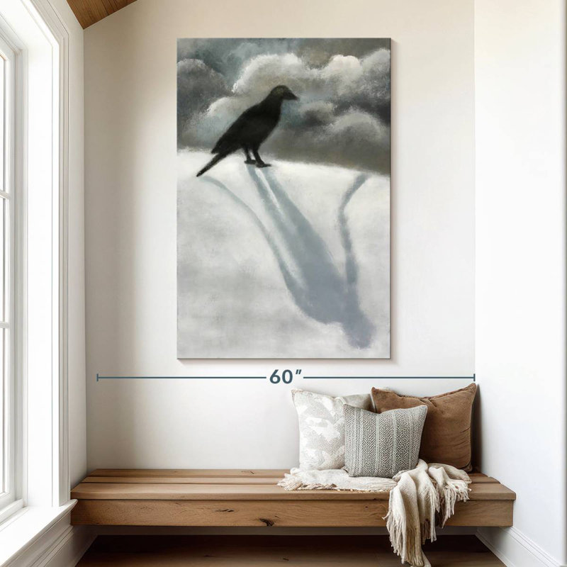 Brampt Black Bird, 51" H x 34" W