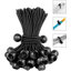 25 pièces de sangles noires 6 "