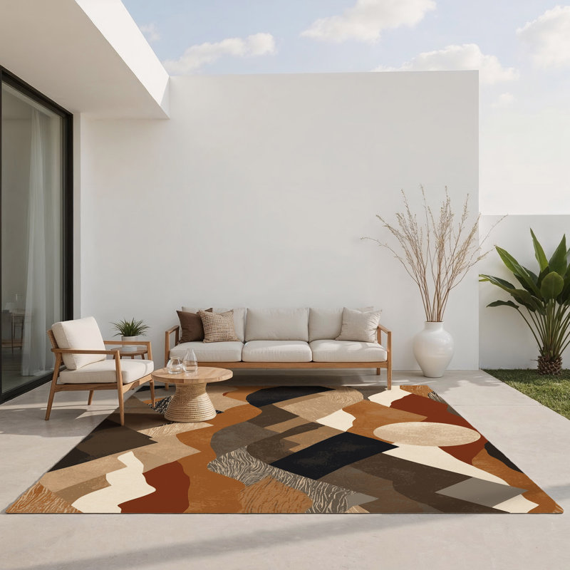 Tapis intérieur et extérieur Sandstone Drift, Rectangle 1'6" x 2'6"