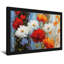 Arrangement floral de plantes et de fleurs avec des fleurs rouges, blanches et oranges-914857002-914857014-914857015