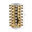 Aianna Handmade Ceramic Vase for Living Room Decoration,Gold & White Studded Modern Home Decor Accent Piece