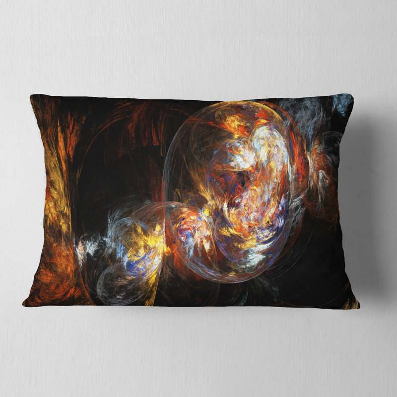  Coussin abstrait, Rectangulaire, 12 po x 20 po