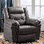Garit Faux Leather Heated Massage Chair-2066835787