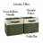 RiverRidge Kids 2pc Two-Tone Fabric Collapsbilble Cube Storage Organizers with Handles-774952893