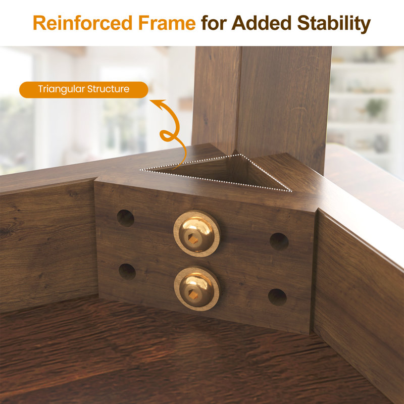 Rea 5- Piece Dining Set, Brown