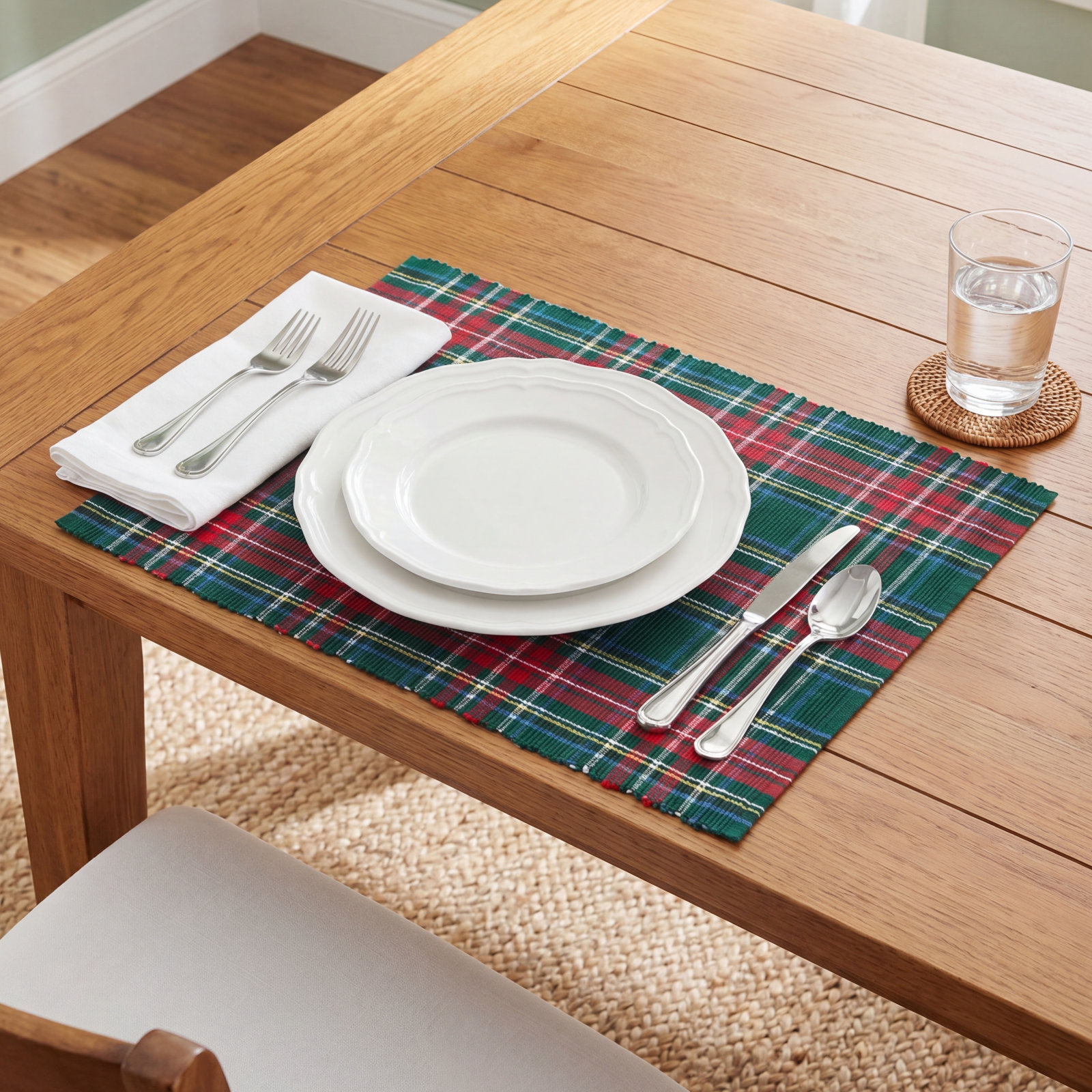 Sanders Reversible Cotton Placemat