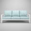 Canapé d'extérieur en métal avec coussin Sunbrella Townsend-1309216589-1309216627