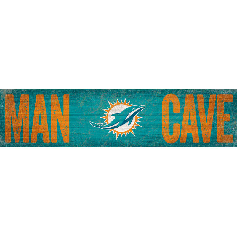 Wall Decor on Wood, Miami Dolphins