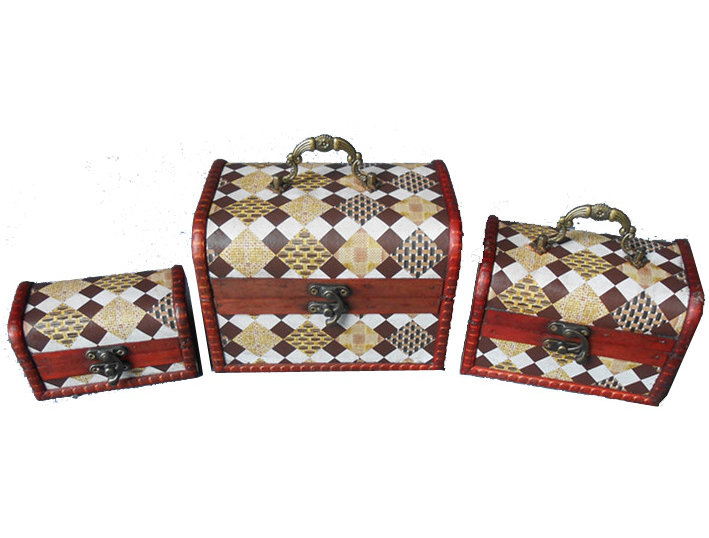 Ensemble de coffre rétro à motif 3 pièces Cuthbertson