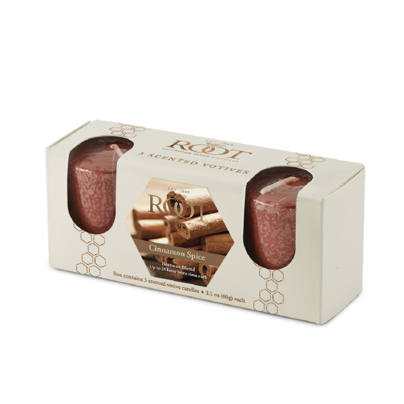 Bougie votive parfumée cannelle et épices