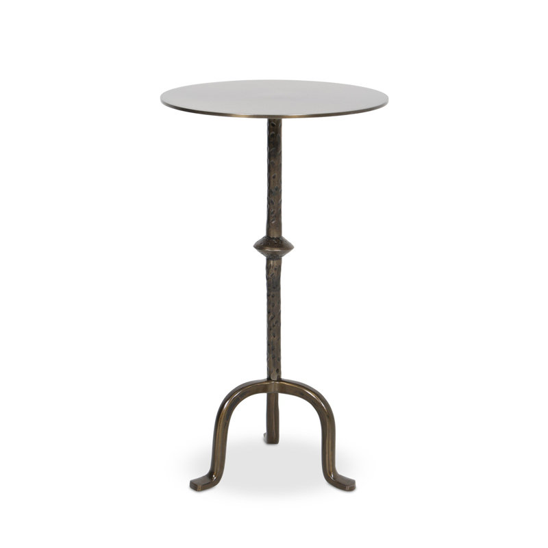 Jocelyn End Table, Dark Brass