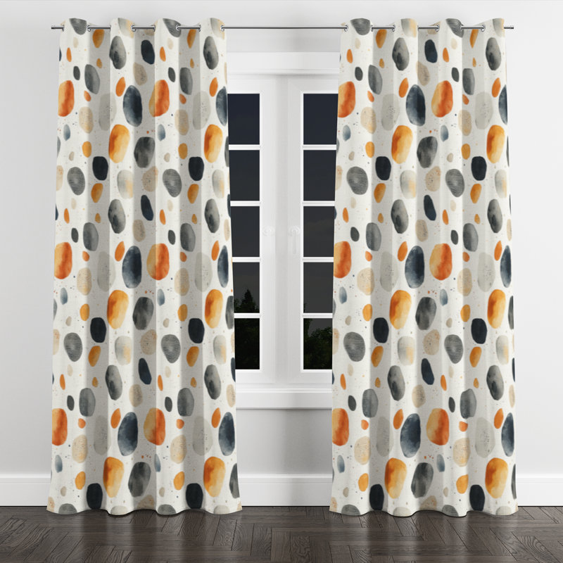Rideau en velours Modern, L 52 po x L 108 po, Œillets argentés