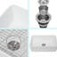 Évier de cuisine blanc réversible à simple cuve en acier inoxydable à tablier frontal de 30 pouces, facile à nettoyer, grille à vaisselle en acier inoxydable 304 et crépine, preuve de performance