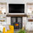 Dakota 72" Mocha Stain Floating Pine Wood Fireplace Mantel Shelf with Hand-Distressing - Mounting Hardware Included-1998684971-2002487718