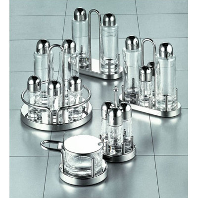 Ettore Sottsass Stainless Steel Condiment Server