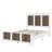 Contemporary Farmhouse-Style Wood Platform Bed Featuring Wooden Strip Accents-425894062-425894063