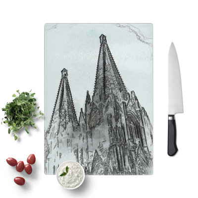 Tempered Glass Cologne Cathedral Germany Chopping Board