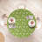 Ebern Designs Dragonfly Fitted Round Tablecloth Lime Green Cream