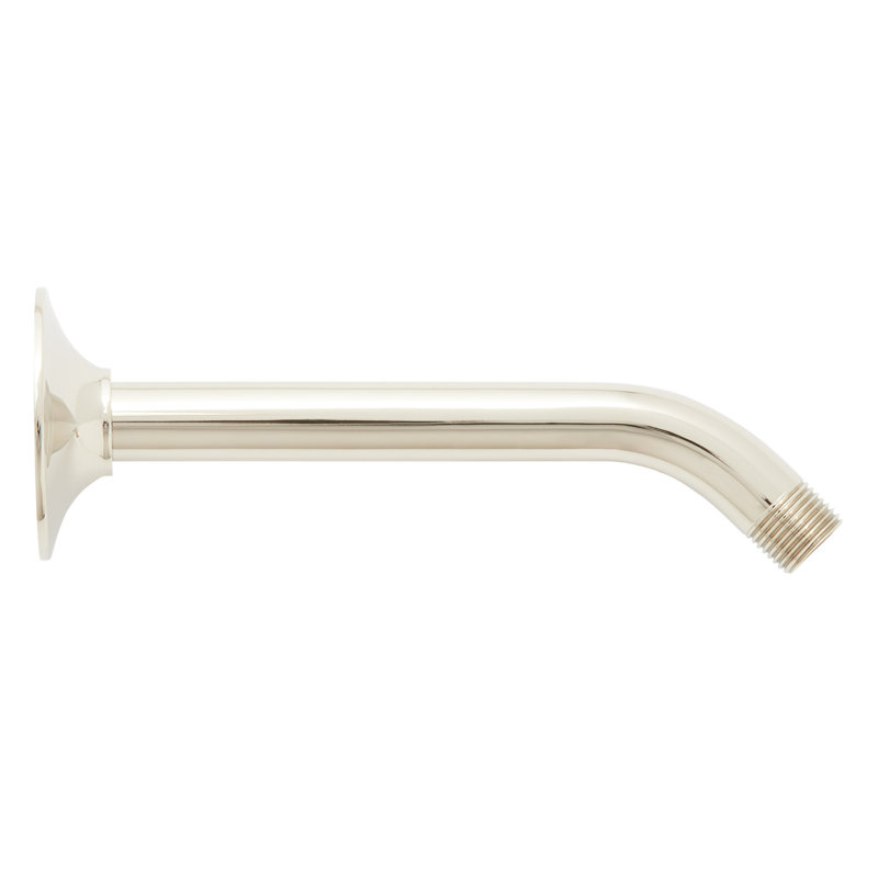 8" Standard Shower Arm with Flared Flange, Polished Nickel