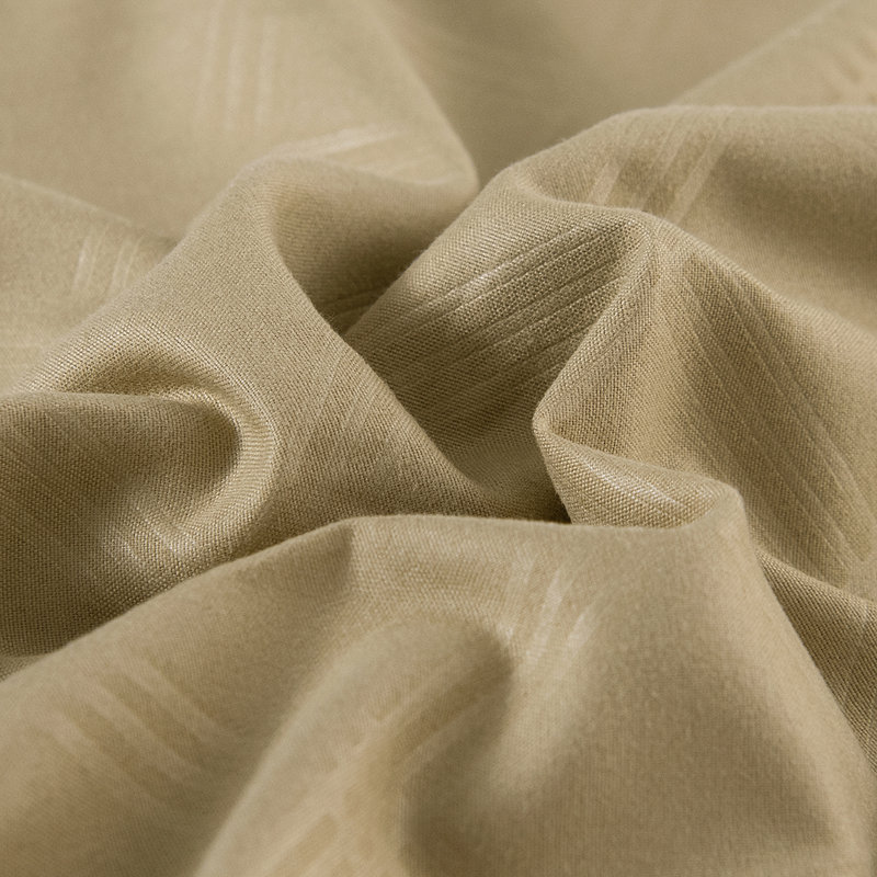Jersey Knit Plaid Comforter, Twin Comforter + 7 Additional Pieces, Taupe