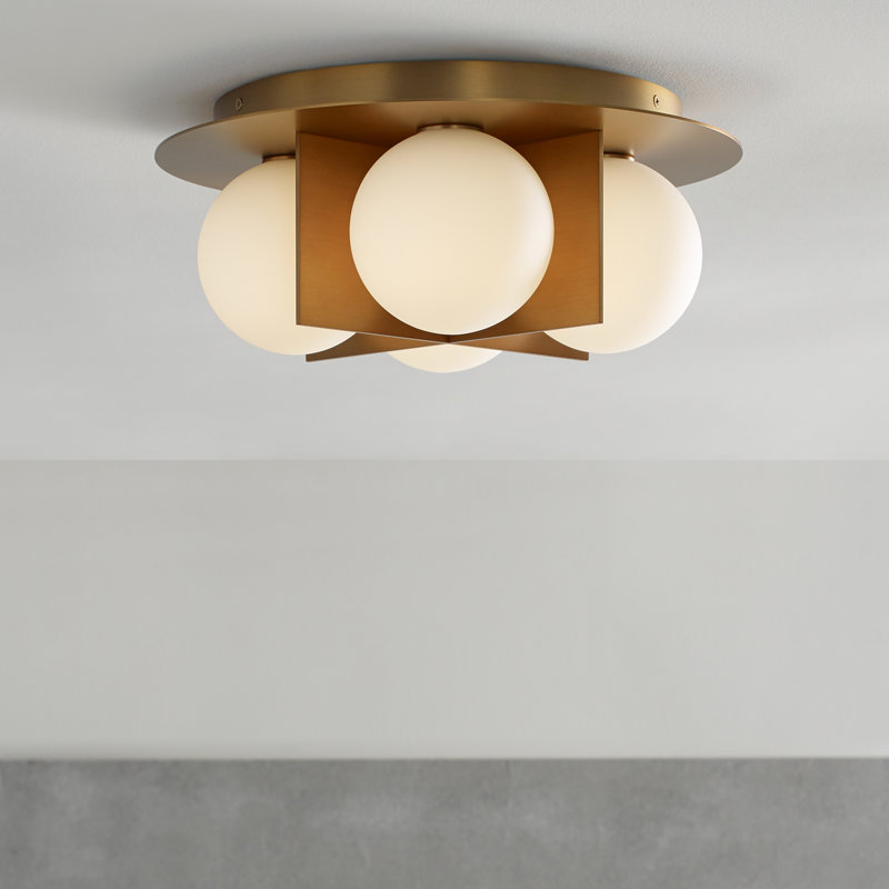 Orbel 4 - Light Flush Mount, Gold, Yes