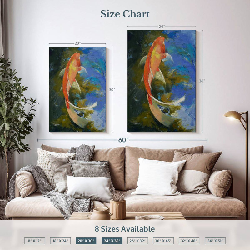 Brampt Butterfly Koi, 36" H x 24" W