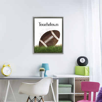 Have A Ball Touchdown Floating Frame, design by Christine Simpson Art