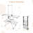 Rebrilliant 2-tier Folding Clothes Drying Rack Laundry Drying Rack Laundry Drying Rack Metal