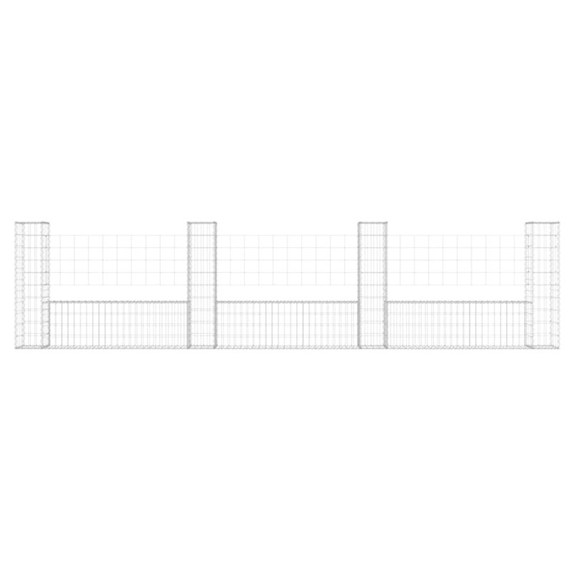 Alieda 380 cm W Fence Panels Fencing, 100cm H x 380cm W x 20cm D