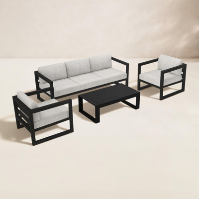 Avion 5 - Person Patio Conversation Set with Cushions