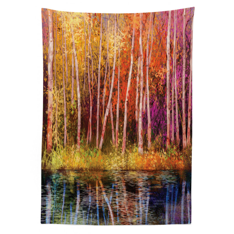 Flower Tablecloth, 70" L x 52" W