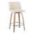 Siège beige / gris / cadre argenté est en rupture de stock