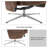 Swivel Recliner with Ottoman Faux Leather-377024380