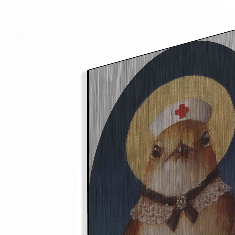 Luxe métal art «Florence Nightingale» par Lucia Hef «Florence Nightingale» par Lucia Heffernan, H 24 po x l 16 po