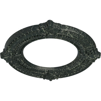 Médaillon de plafond Endurathane, 11 pi 8 po x P 3 5/8 po x P 1 1/8 po (convient aux auvents jusqu'à 4 3/4 po), finition brique réfractaire peinte à la main